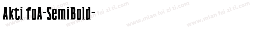 Akti foA-SemiBold字体转换